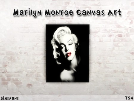 Marilyn Monroe Canvas Art by Melinda at Sims Fans