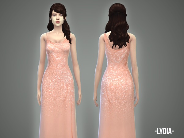 Sims 4 Lydia gown by April at TSR