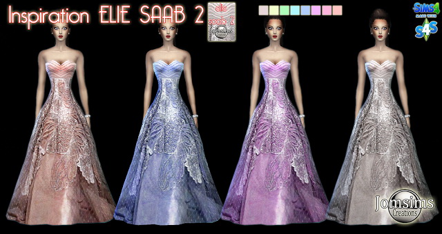 Sims 4 E.S. gown at Jomsims Creations