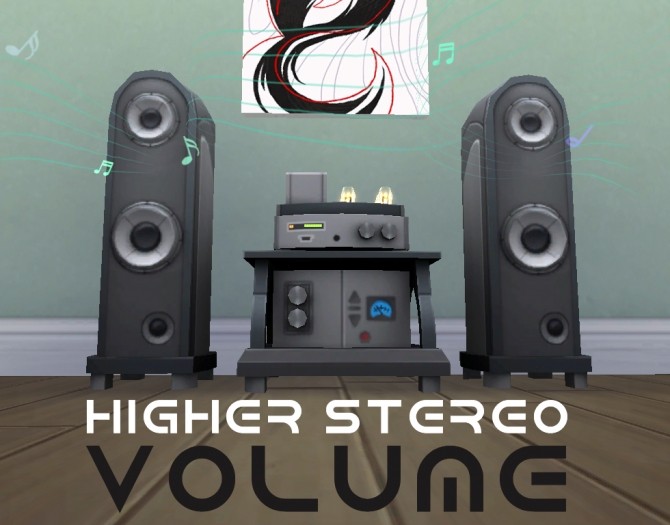 Sims 4 Higher Stereo Volumes by An dz at Mod The Sims