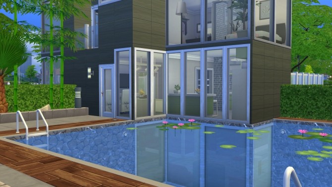 Sims 4 Eco Modern Home by BaronessTrash at Mod The Sims