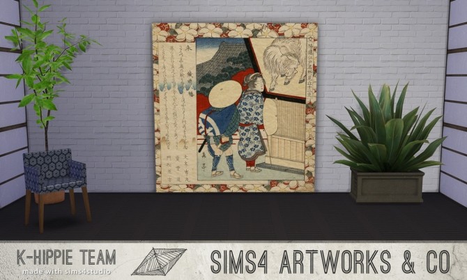 Sims 4 7 Artworks Nihon Serie volume 1 at K hippie