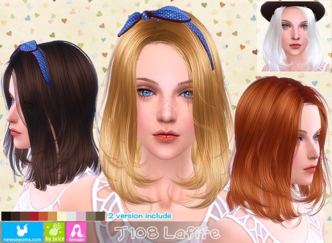 Sims 4 J108 Lafite hair (Pay) at Newsea Sims 4