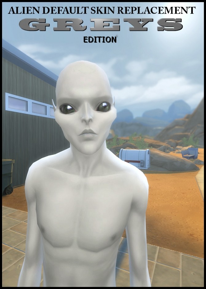 Sims 4 Grey Alien Skin & Eyes by Tanja1986 at    select a Sites   