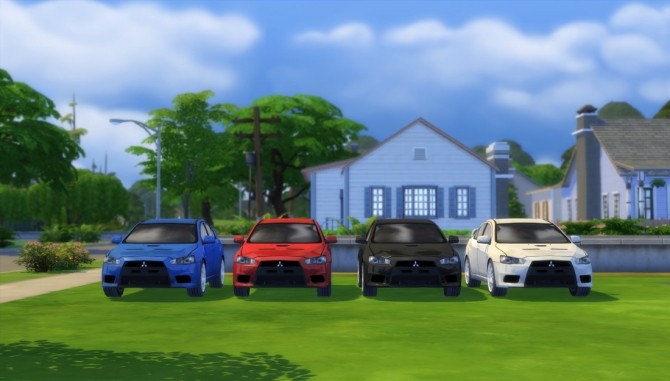 Sims 4 2010 Mitsubishi Lancer Evolution X at Understrech Imagination