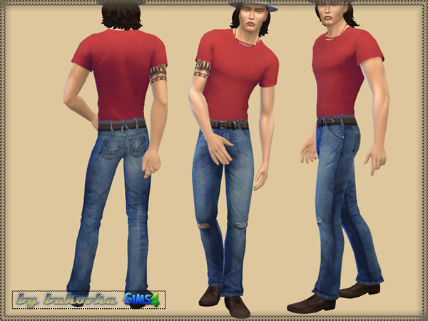 Sims 4 Torn Jeans by bukovka at TSR