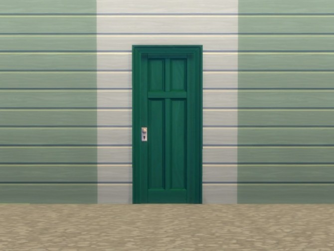 The sims 3 cc single two tile glass door