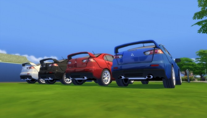 Sims 4 2010 Mitsubishi Lancer Evolution X at Understrech Imagination