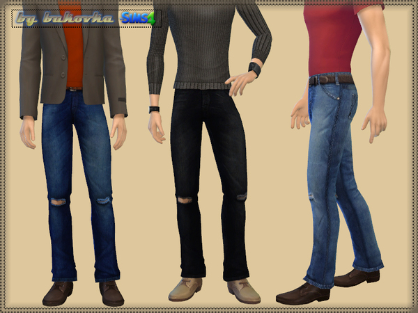 Sims 4 Torn Jeans by bukovka at TSR