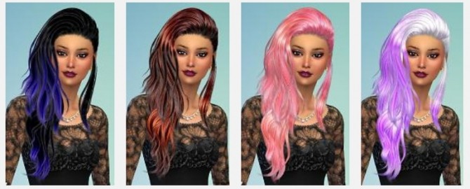 Sims 4 41 Re colors of Nightcrawler AF Hair23 by Pinkstorm25 at Mod The Sims