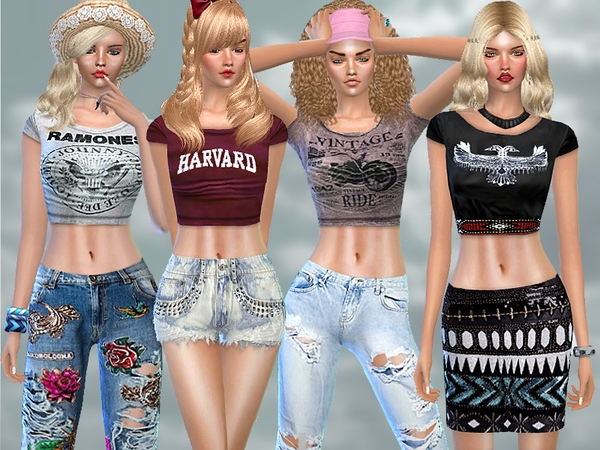 Summer Dreamer Set By Pinkzombiecupcakes At Tsr Sims 4 Updates