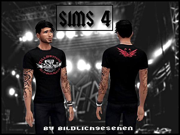 Sims 4 Herren T Shirts Heavy Metal Part II at Akisima