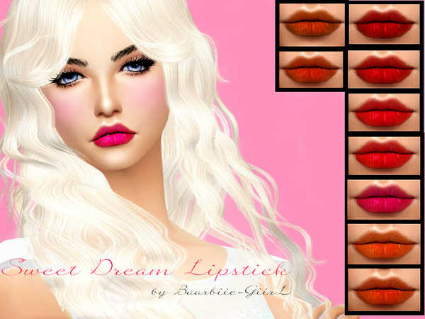 Sims 4 Sweet Dream Lipstick Super Matte by Baarbiie GiirL at TSR