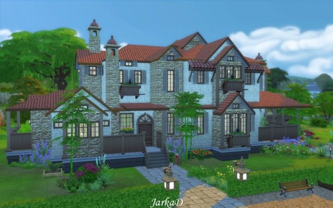 Sims 4 Provence house No.1 at JarkaD Sims 4 Blog