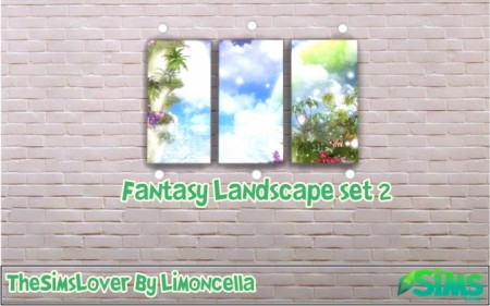 Fantasy Landscape set 2 by Limoncella at The Sims Lover