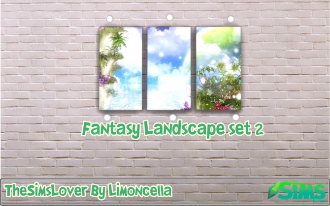 Sims 4 Fantasy Landscape set 2 by Limoncella at The Sims Lover