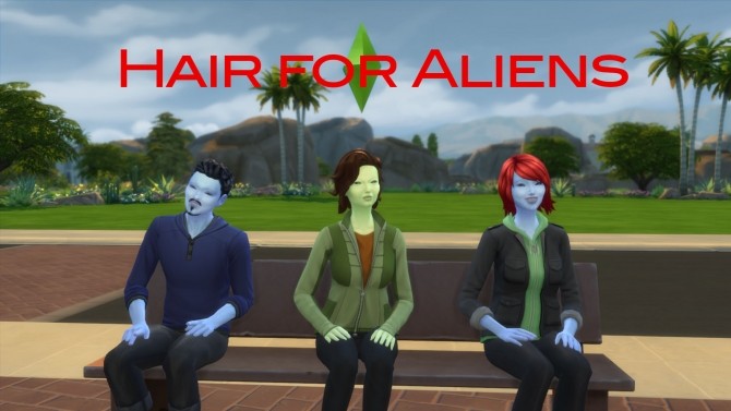 Sims 4 Hair for Aliens by count cosmos at Mod The Sims