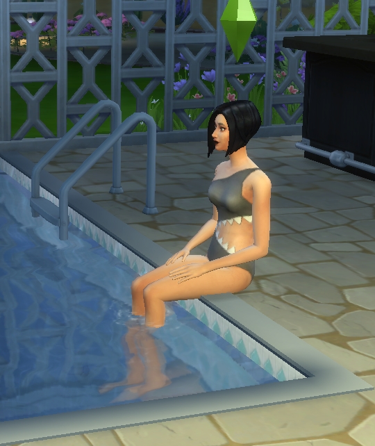 Sims 4 Shark bite swimsuit by gsmiesko at Mod The Sims