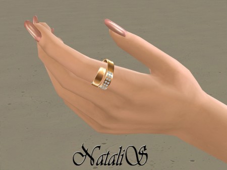 Wide spring open ring by NataliS at TSR » Sims 4 Updates