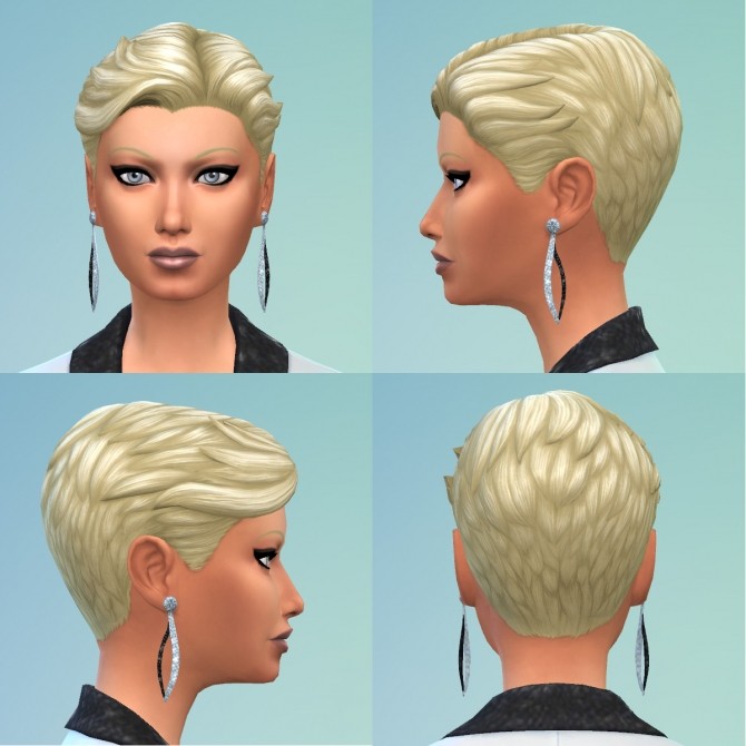 Sims 4 Short Slicked Back gender conversion by bloodredtoe at Mod The Sims