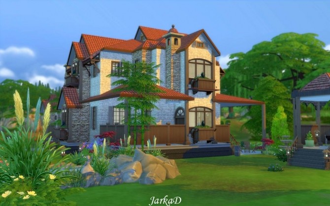 Sims 4 Provence house No.1 at JarkaD Sims 4 Blog