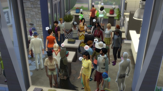 Sims 4 More Customers by weerbesu at Mod The Sims