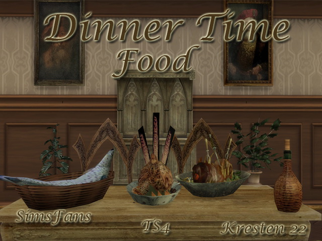 Sims 4 Dinner Time Food by Kresten 22 at Sims Fans