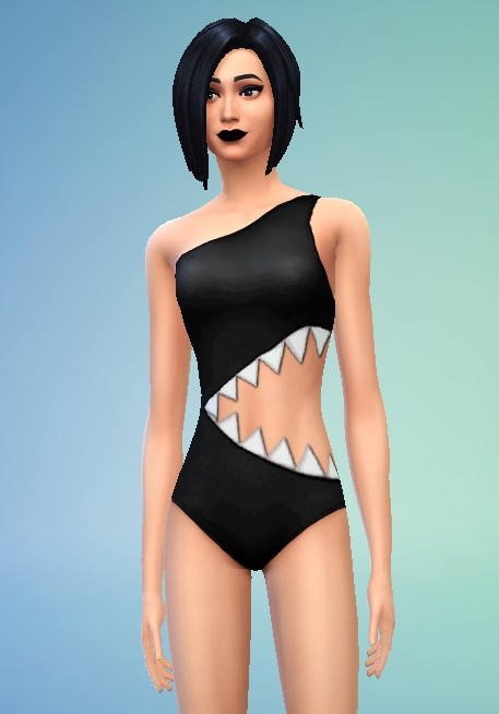 Sims 4 Shark bite swimsuit by gsmiesko at Mod The Sims