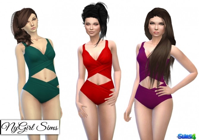 Sims 4 Twist Cutout Swimsuit at NyGirl Sims