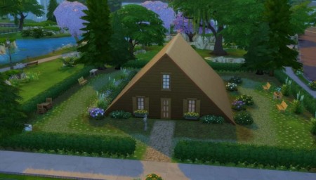Alaskan A-Frame house by EmpathLunabella at Mod The Sims