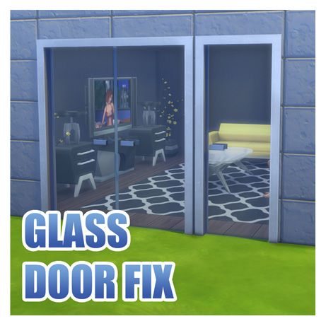 Sims 4 Fix for Simple Glass Double Door and Stark Front Door by Menaceman44 at Mod The Sims