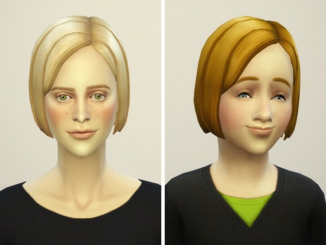 Sims 4 Bangs Side Swept Edit at Rusty Nail