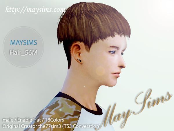 Sims 4 Hair 56M (the77sims3) at May Sims