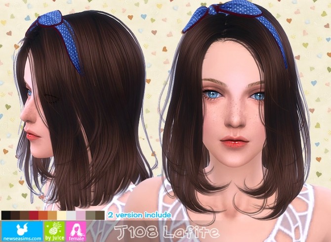 Sims 4 J108 Lafite hair (Pay) at Newsea Sims 4