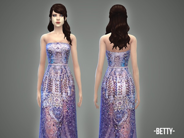 Sims 4 Betty gown by April at TSR