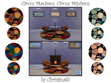 Circus Maximus/Circus Minimus Rug Set by Christina51 at Mod The Sims