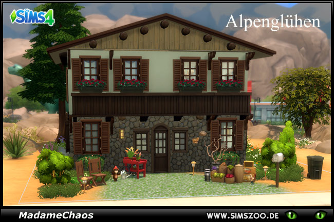 Sims 4 Alpenglühen house by MadameChaos at Blacky’s Sims Zoo