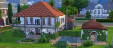 Spanish Style Home by EmpathLunabella at Mod The Sims
