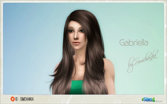 Sims 4 Gabriella by Simchanka at ihelensims