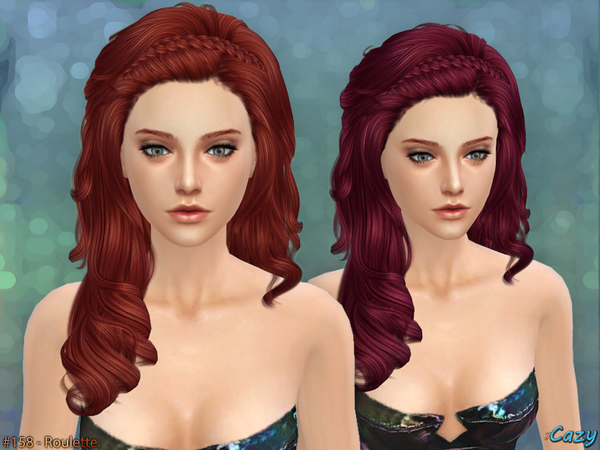 Sims 4 Roulette Hair Female by Cazy at TSR