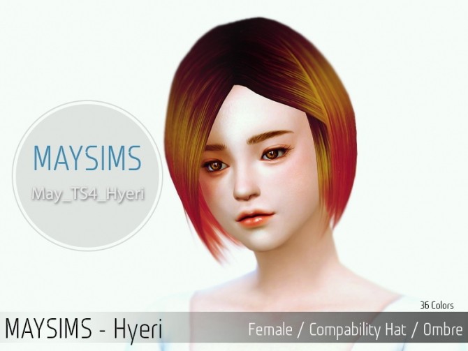 Sims 4 Hyeri hair at May Sims
