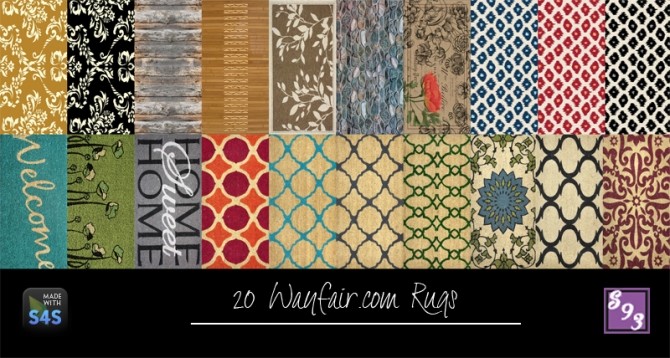 Sims 4 50 2x1 Rugs at Shenice93
