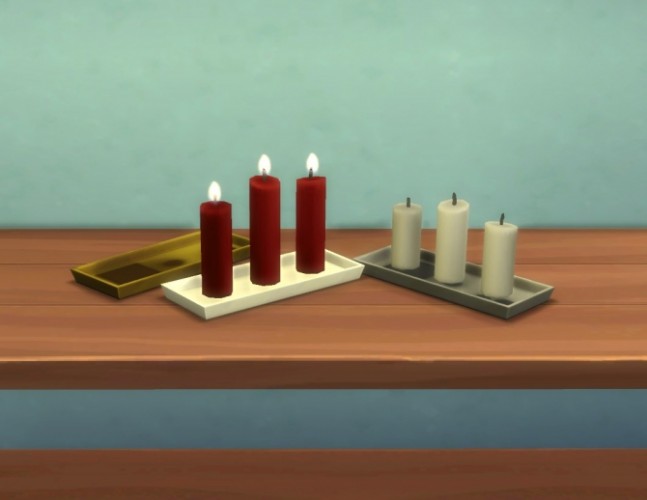 Candles + Candle Holders by plasticbox at Mod The Sims » Sims 4 Updates