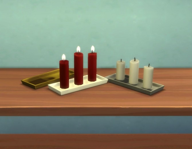 Sims 4 Candles + Candle Holders by plasticbox at Mod The Sims