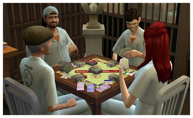 Sims 4 Game Night set at SimDoughnut