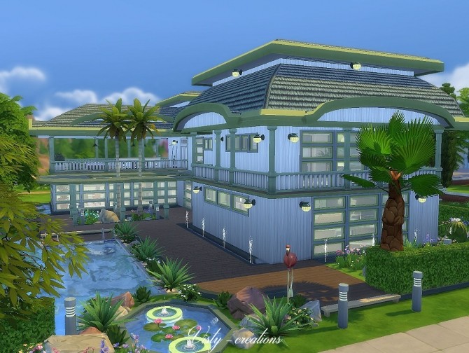 Sims 4 Tropical wind house by Vista at Visty Creations