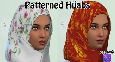 Patterned Hijabs at Annachibi’s Sims