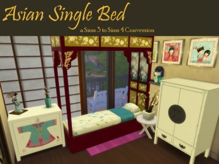 Asian Single Bed Frame at Leander Belgraves