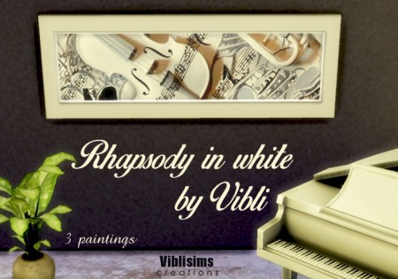 Rhapsody in white paintings by ciaolatino38 at Mod The Sims