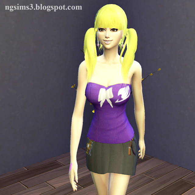 Sims 4 Lucy Heartfilia Clothes Set 2 at NG Sims3